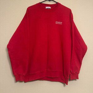 Vintage 90s American Red Cross Red Sweatshirt